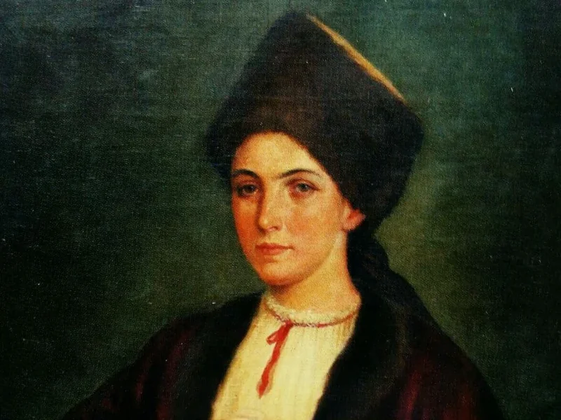 1877-Olga Mordvinova - Ritratto di Anastasia Markovich